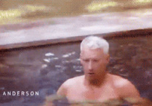 lovey,yes,shirtless,anderson cooper,silver fox
