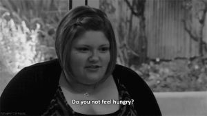 black and white,tv show,bw,hungry,skinny,thin,supersize vs superskinny,not hungry