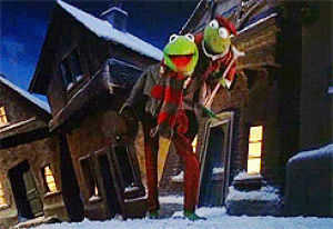 its beginning to look a lot like christmas,kermit the frog,1992,film,1990s,the muppets,michael caine,the muppet christmas carol,musicalgif,idek what to tag this with
