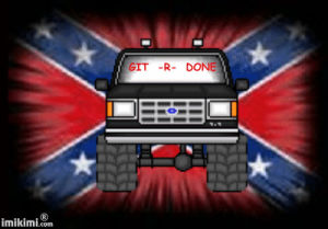 rebel flag ford truck