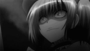 Гифка аниме черно белый рисунок гиф картинка, скачать анимированный gif ...