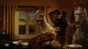 llama,shaun the sheep,llama drama,aardman,tv,animation,watch,popcorn,shaunthesheep,llamadrama,farmers llamas