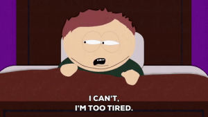 tired,groggy,eric cartman,sick