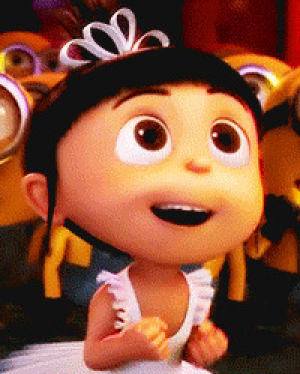 happy,despicable me,agnes,ahhh excited,personal,dash
