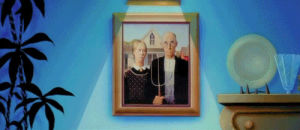 american gothic,cartoons,stay tuned