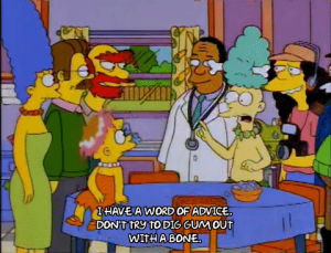 party,marge simpson,lisa simpson,season 7,episode 21,ned flanders,group,groundskeeper willie,sideshow mel,gathering,7x21