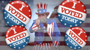 i voted,uncle sam,politics,election,vote,voting,chad warwick