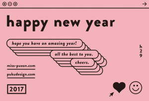 typography,fortune,computer,happy new year,illustration,pink,2017,graphic design,greeting,excellent luck