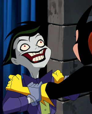 psycho,batgirl,batman,villain,laugh,kid,joker
