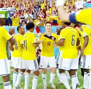 world cup,2014 world cup,james rodriguez,soccer,celebration,futbol,wc2014,james rodrguez,colombia nt,beautiful on broadway,i just really wanted to make this set lol,dark below,raspberry pi,alarms,conan obrien
