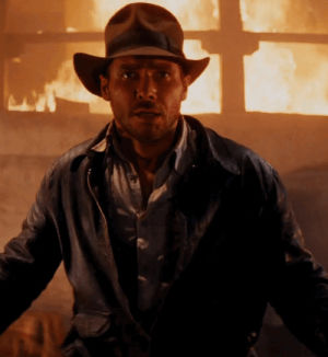 harrison ford,1981,raiders of the lost ark,indiana jones,film,vintage,flexing for protection