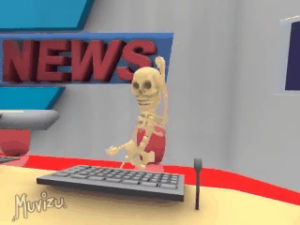 breaking news,dance,wtf,crazy,idk,skeleton,body,bones,move,movement,keyboard,boogie,well then,k den,weird dancing,i dont know what to say