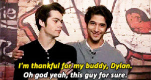 teen wolf cast,tyler posey,dylan obrien,im here for gwen and shakira