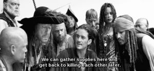 will turner,elizabeth swann,keira knightley,movies,happy,meme,pictures,johnny depp,bloopers,so cute,pirates of the caribbean,pirates,jack sparrow,orlando bloom,trilogy,argh,talk like a pirate day,on stranger tides