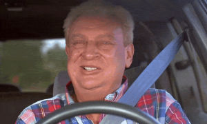 ladybugs,rodney dangerfield,fake smile,reaction,angry,car ride