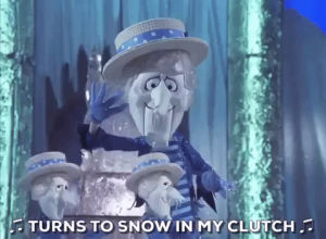 snow miser,cold,snow,winter,christmas movies,1974,the year without a santa claus,turns to snow in my clutch
