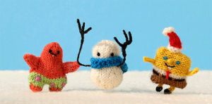 knitting,nickelodeon,spongebob squarepants,animation,television,snow,winter,spongebob,snowman,patrick star,awwww