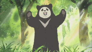 panda animal love hug,anime,lol,animals,panda,panda dance