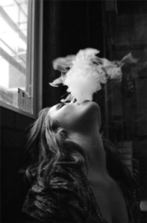 black and white,long,lovey,girl,hot,hair,smoking,hipster