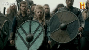 vikings,lagertha,power,walk,army,strut,vikings3