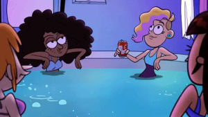 hot tub,lol,fun,party,cartoon,girls,silly,giggle,atomicpuppet,atomic puppet