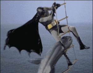 batman vs shark,1960s batman,batman,shark,batman 1966