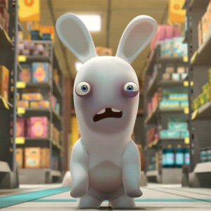 no,horror,terror,rabbids,rabbid,mad,lapin,were so excited to be here