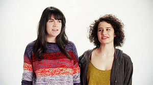 high five,comedy central,comedy,celebs,broad city,ilana glazer,abbi jacobson,would you rather