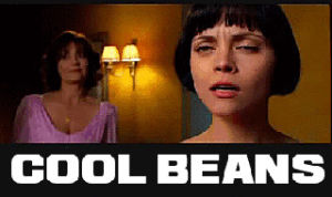 cool beans,christina ricci,movies,excited,exciting,trixie,speed racer