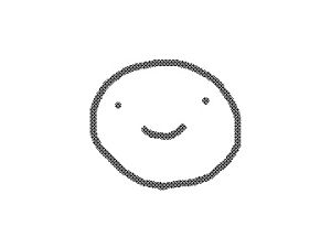blob,b and w,animation,black and white,smile,space,2d animation,bounce,roll,rolling,float,smiley face,rollin,mia page,drawingintheforest