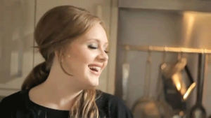 adele,love,laugh,laughter