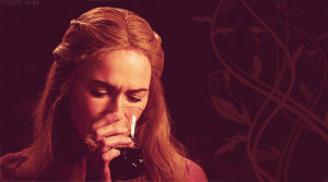 cercei lannister,game of thrones,got,drinking,drunk,drink,alcohol,wine,asoiaf,unhappy,a song of ice and fire,cercei