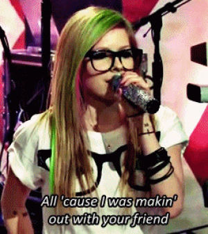 avril lavigne,what the hell,best lyric in the song haha