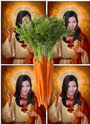 carrot,weird,shaking food,art design