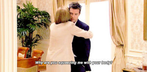 arrested development,lucille bluth,michael bluth,stop it,why are you squeezig me with your body