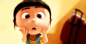 cheek,agnes,despicable me,annoying