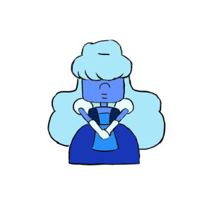 steven universe,animation,reaction,happy,laugh,giggle,sapphire,movieclips