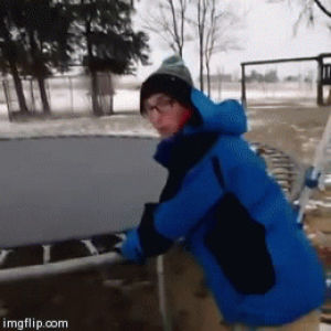 weather,trampoline,freezing