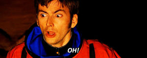 doctor who,david tennant,surprised,watching,oh,tenth doctor,yelling