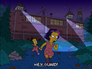 bart simpson,angry,episode 16,scared,season 15,running away,15x16,brooklyn college,capt keith