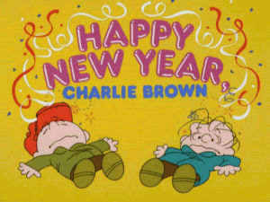 new years eve,happy new year charlie brown,happy new year,charlie brown,new year,snoopy,1986,80s,vintage,1980s,peanuts,vintage television