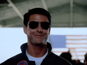tom cruise,top gun,happy,smile,deal with it,sunglasses