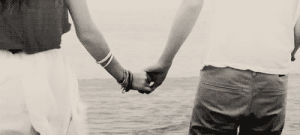 water,holding hands,sweet,tv,cute,black and white