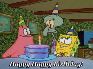 happy birthday,happy birthday funny,spongebob squarepants,spongebob