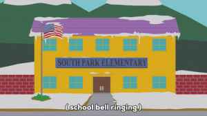 south park,school,flag,south park elementary,school bell