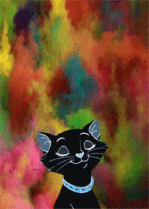 aristocats,galaxy,cat,psychedelic,rainbow