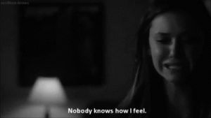 cry,broken,movies,black and white,nina dobrev,the vampire diaries,lost,tired,alone