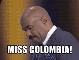 steve harvey,family feud,philippines,miss universe,awkward,colombia