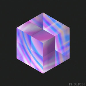 cube,iridescent,trippy,abstract,pi slices