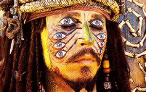 pirates of the caribbean,captain jack sparrow,waking up,movies,disney,eyes,jhonny deep,pirates of the carrabian dead mans chest